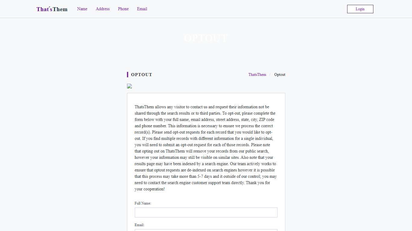 Optout ThatsThem