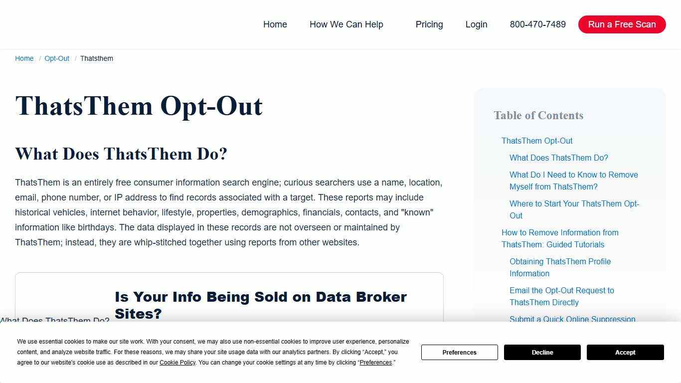 Opt Out of Thatsthem: Remove Your Information Today