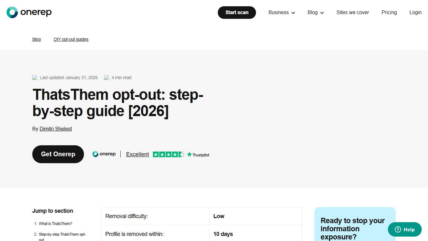 ThatsThem Opt-out: Step-by-step Guide [2026]